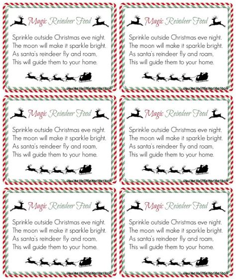 magic reindeer food santa  reindeer christmas party christmas