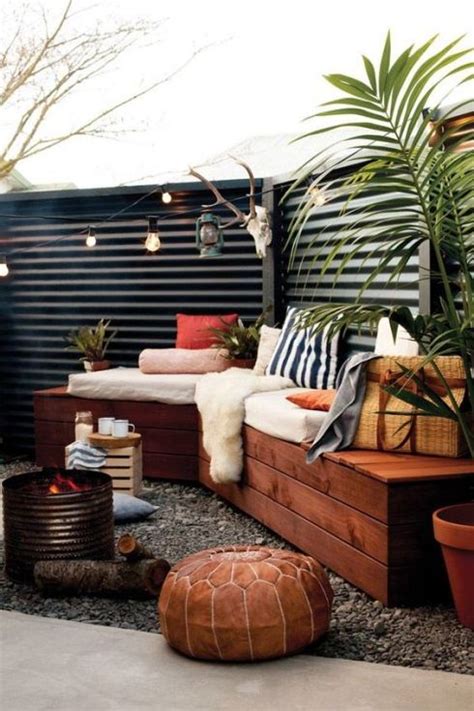 meubles de patio en bois backyard fire patio decor outdoor rooms
