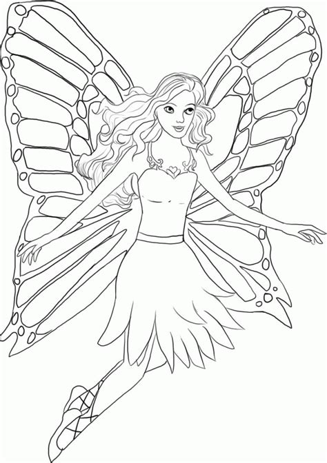 coloring page fairy princess coloring home
