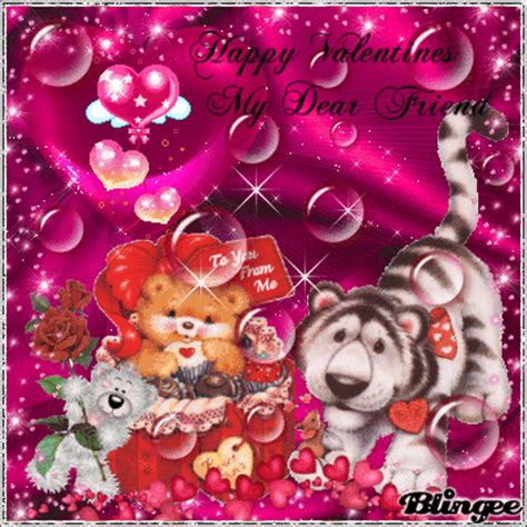 happy valentine  dear friend picture  blingeecom