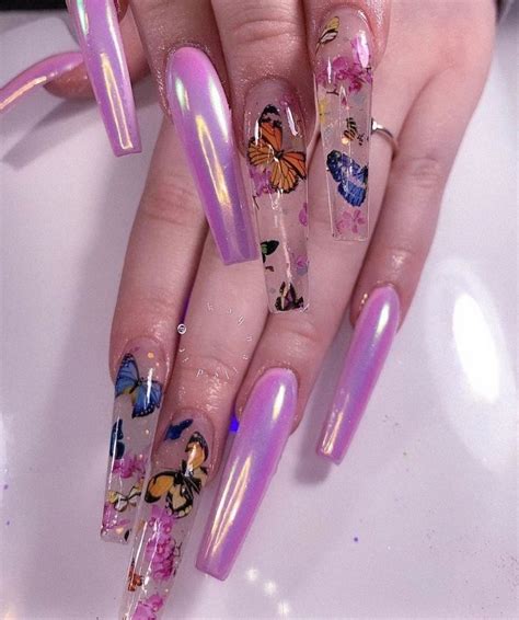 pin    sugared violets nails nail art aesthetic