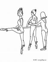 Bailarina Colorear Bailarinas Danza Barra Posiciones Haciendo Ensayando Bailando Clases Profesor Arabesco Az Azcolorear sketch template
