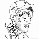 Lil Peep Xcolorings Adults 1000px 148k Type sketch template