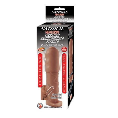 Natural Realskin Vibrating Uncircumcised Xtender With
