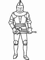 Cavaleiros Medieval sketch template
