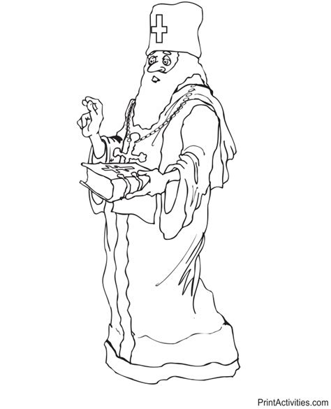 priest coloring page coloring home