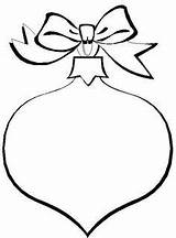 Christmas Coloring Ornament Pages Ornaments sketch template