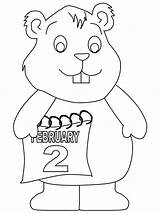 Groundhog Coloring Pages Groundhogs Kids Print Book Woodchuck Templates Last Trending Days Popular Choose Board Calendar sketch template