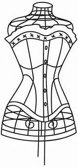 Corset Patterns Embroidery Coloring Urban Threads Template Pages Corsets Bought Templates Designs Choose Board Urbanthreads sketch template