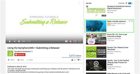 youtube ads  musicians symphonic distribution