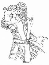 Mortal Kombat Scorpion Colorear Desenho Sonya Kung Onlinecoloringpages Jin Goro Colorironline sketch template