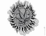 Coloring Pages Weed Tattoos Printable Adults Kids sketch template