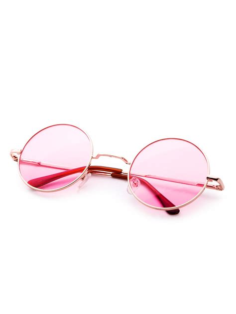 sunglass161123304 2 round sunglasses round lens sunglasses pink