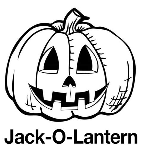 jack  lantern pumpkin coloring pages