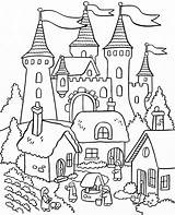 Castelo Colorir Desenhos Fairytale Moldes Comofazeremcasa Casa sketch template