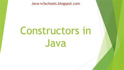 constructors  java types  constructors  java examples purpose