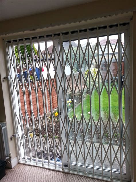 rsg retractable security door grilles fitted internally   main entrance   living