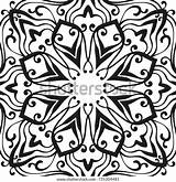 Ornamental sketch template