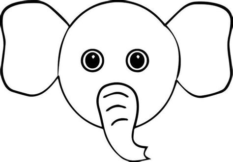 elephant head coloring page elephant head coloring pages elephant