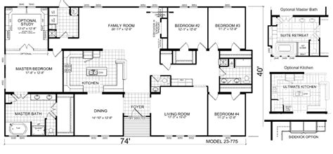 triple wide mobile home floor plans manufactured home  mobile home floor plans welburg