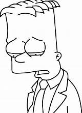 Simpsons Colorir Desenhos Lapiz Triste Skateboarding Malvorlagen Traurige Faciles Lápiz Imprimer sketch template