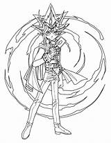 Yu Gi Oh Coloring Pages Kids Color Print Animated Gif Mangas Anime sketch template