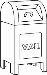 Mailbox Clipart Mail Box Kid Line Clipartix Cliparts Library Projects Collection Clipartmag sketch template