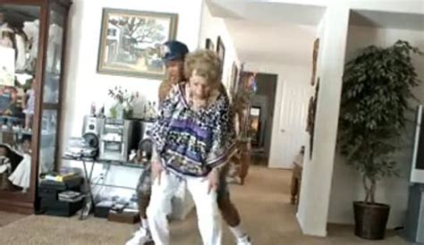 wtf 82 year old grandma doin the red nose dance with grandson [video]