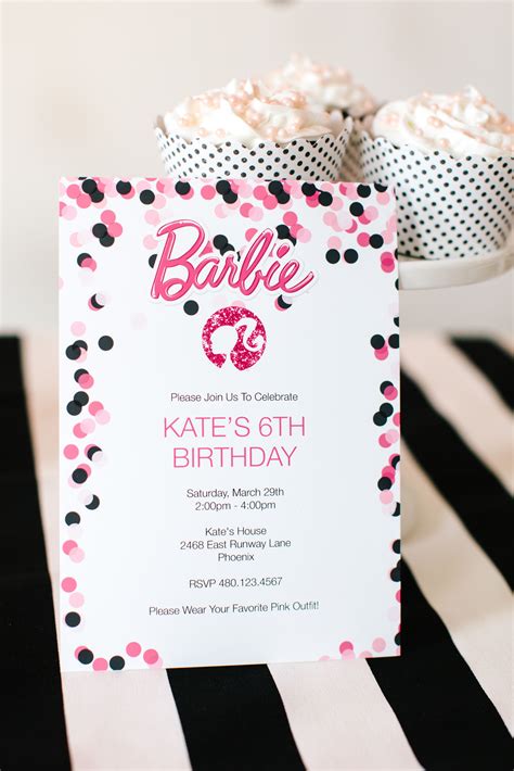 Barbie Birthday Party With Free Printable Barbie Designs