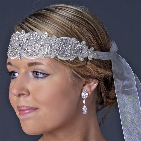 geneva vintage rhinestone headpiece elegant bridal hair accessories