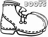 Boots Coloring Pages Colorings sketch template