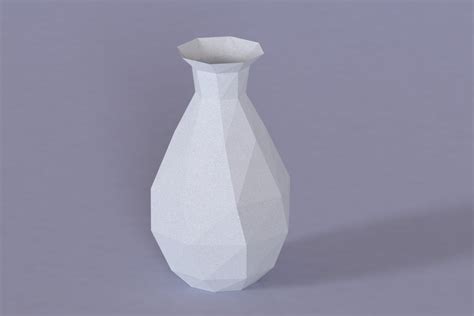 printable  paper vase template