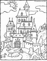 Castle Fairy Tale Coloring Getcolorings Pages Printable sketch template