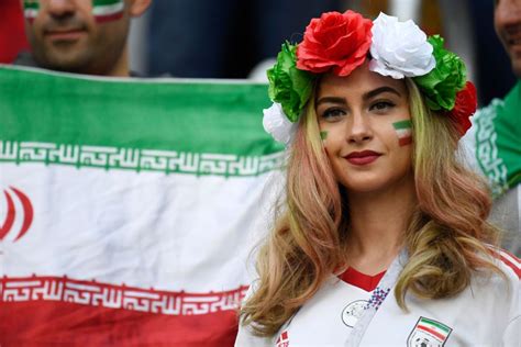 An Iran Fan Attends The Russia 2018 World Cup Group B Football Match