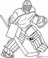 Hockey Goalie Coloring Pages Birthday Printablee Rink Via sketch template