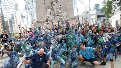 Sing Along With A Naked Choir On Nyc Bodypainting Day Metro Us
