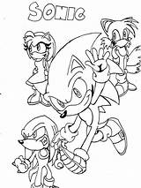 Sonic Coloring Pages Friends Hedgehog Printable Print Books Children Color Lovely Cartoon Bringing sketch template