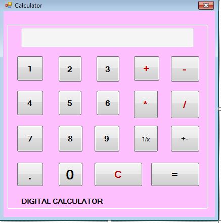 calculator   visual basic programming language techyvcom