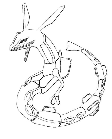 coloring pages pokemon rayquaza drawings pokemon
