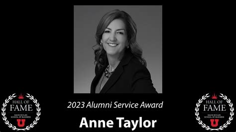 2023 Alumni Service Award Anne Taylor Youtube