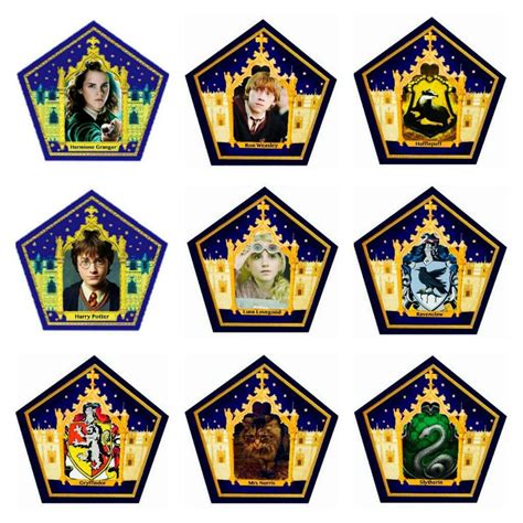 harry potter chocolate frogs  printable template  pertaining