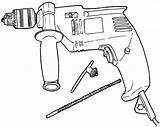 Taladro Taladros Drill Handyman sketch template