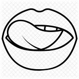 Lips Licking Tongue Lick Clipart Svg sketch template