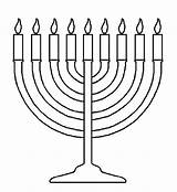 Crib Menorah Hanukkah Candles Candelabra sketch template