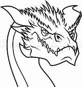 Smaug Drawing Easy Coloring Draw Pages Dragon Step Elves Hobbit Drawings Eye Fantasy Lord Rings Dragons Head Color Dragoart Cool sketch template