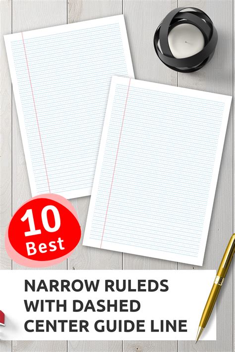 narrow ruled  dashed center guide  templates  stay