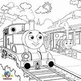 Coloring Thomas Train Pages Tank Engine Drawing Steam Outline Color Emily Printable Drawings Kids Print Island Percy Railway Locomotive Sodor sketch template