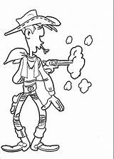 Coloriages Luckyluke sketch template