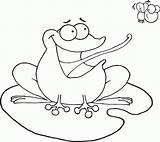 Frosch Mouche Frogs Ausmalbild Coloriages Kostenlos Tiana Azcoloring Patricks sketch template