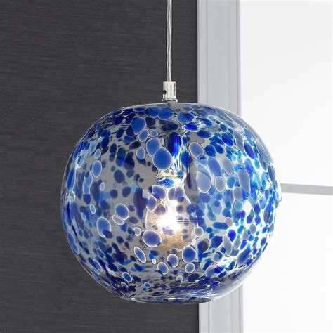 Speckled Hand Blown Glass Pendant Shades Of Light